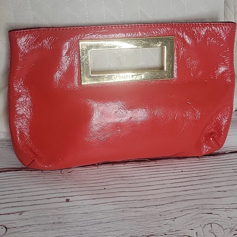 Michael Kors Red Clutch Bag